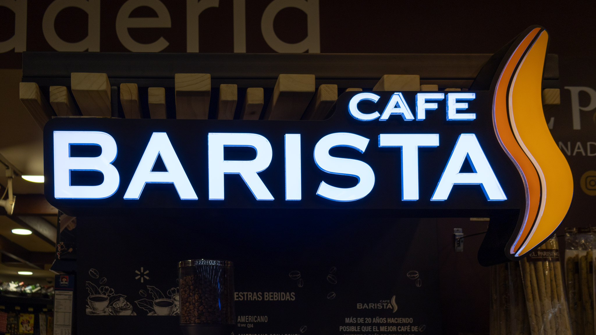 Letrero Café Barista